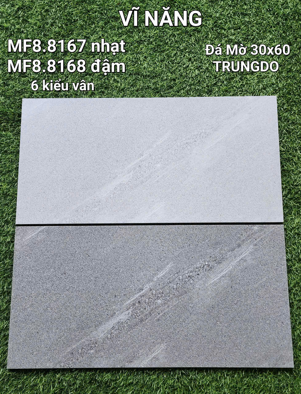 Óp Tường Đá Mờ Matt 30x60 MF8.8167