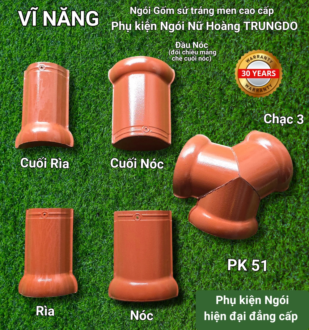 Phụ kiện Ngói Nữ Hoàng (cam)