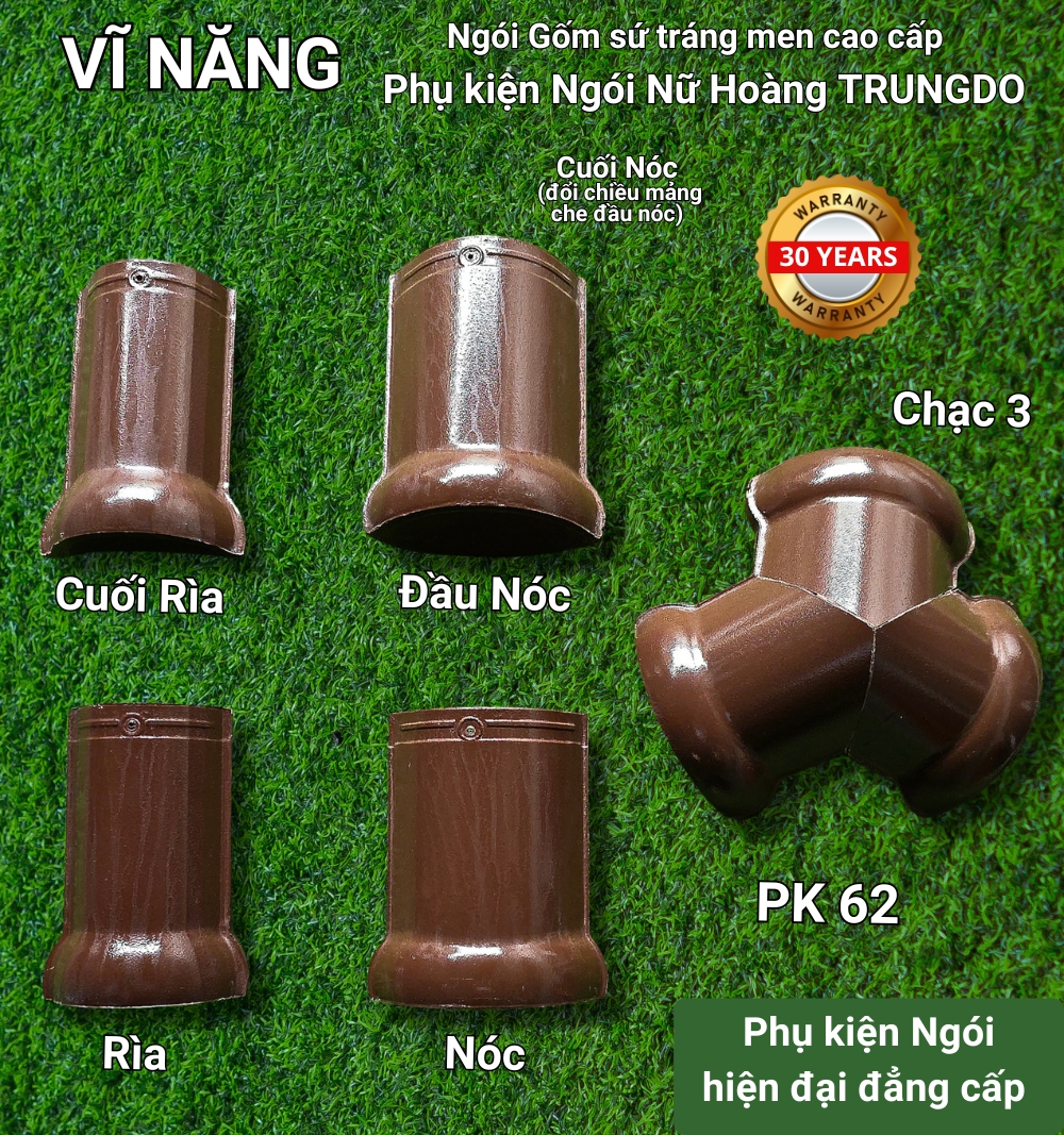Phụ kiện Ngói Nữ Hoàng (nâu)