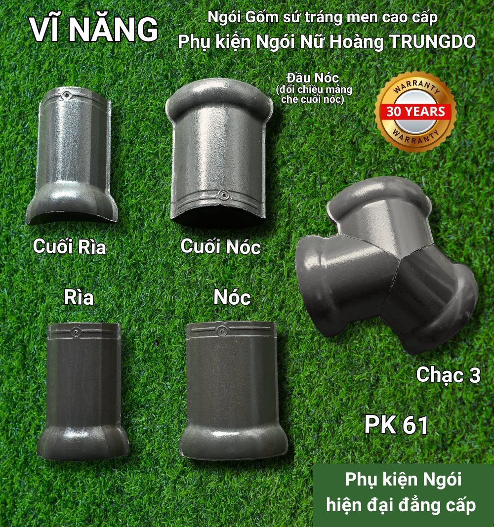 Phụ kiện Ngói Nữ Hoàng (xám)