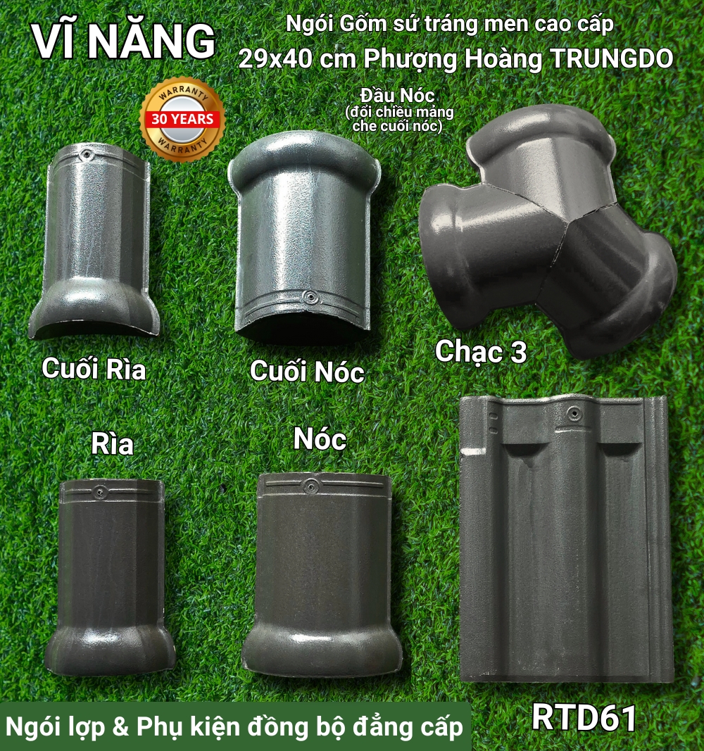 Phụ kiện Ngói Phẳng (xám)