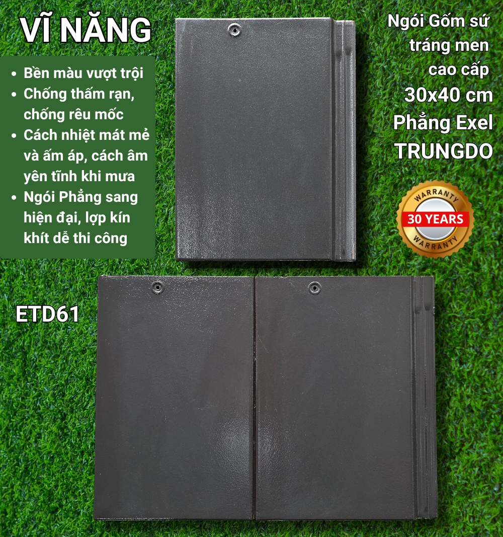 Ngói Phẳng (xám) - ETD61