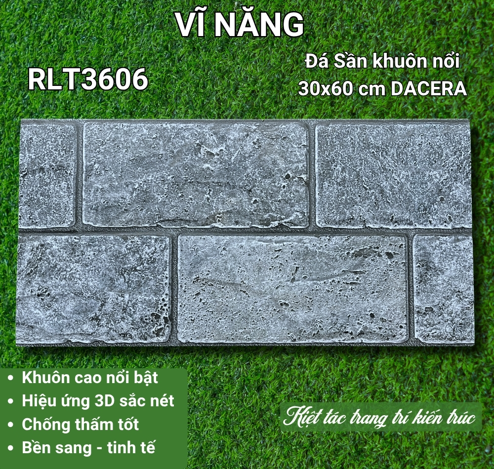 Đá sần khuôn nổi 30x60 - RLT3606