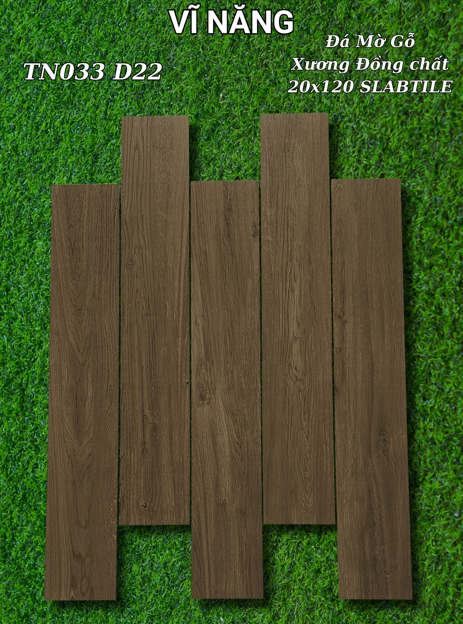 Đá Matt Gỗ Xương Trắng 20X120 - TN033D22